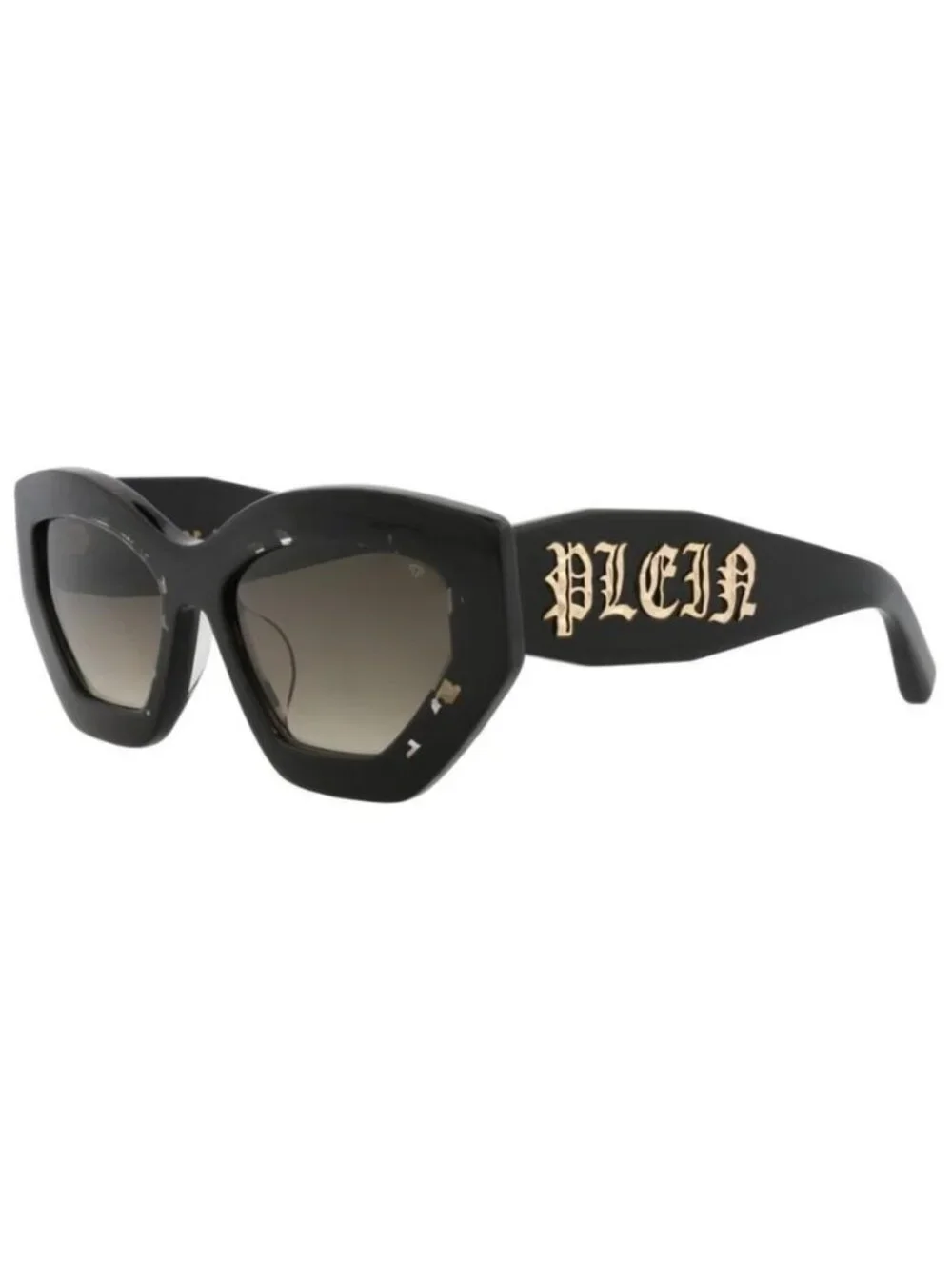 New Philipp Plein Womens Cat Eye Black Black Green Fashion Designer Sunglasses